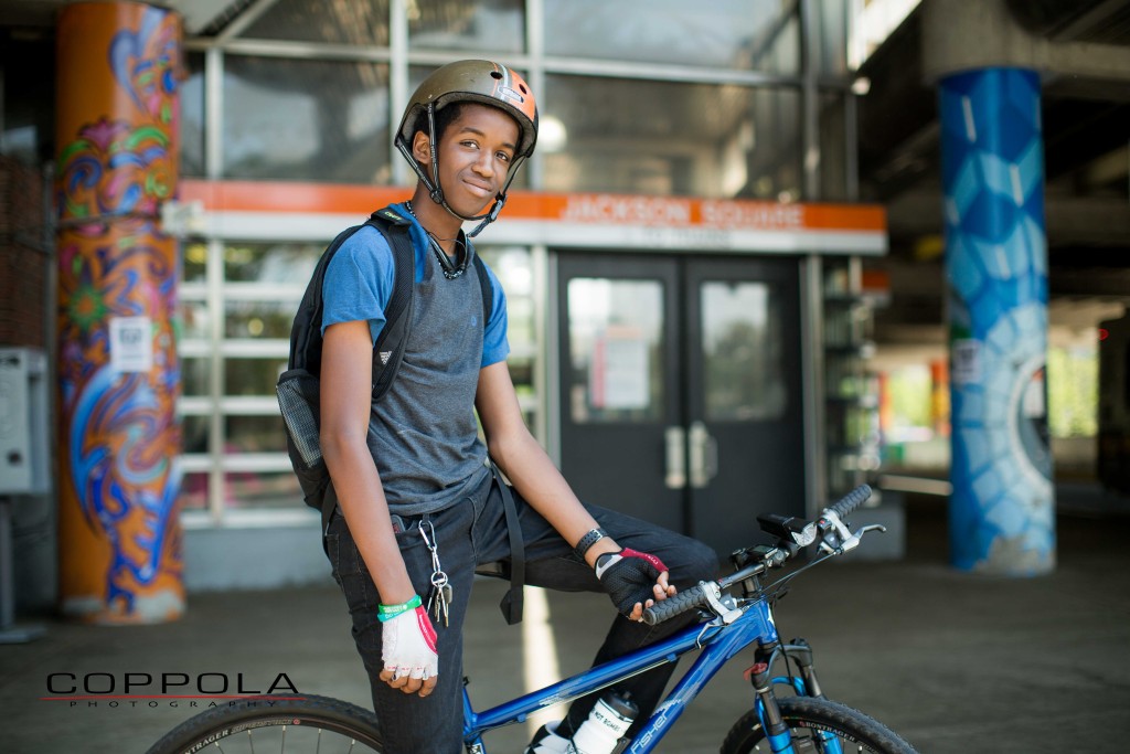 Coppola Photography Boston Bike Photo Black Teen Urban Portrait