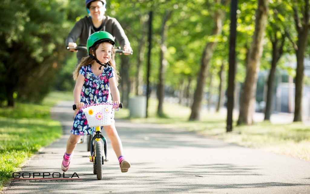 Coppola Photography Boston Bike Photo Kid on Safe Path