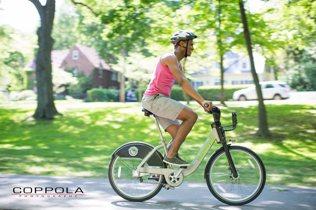 Coppola Photography Boston Bike Photo Man on hubway Bike Recreation